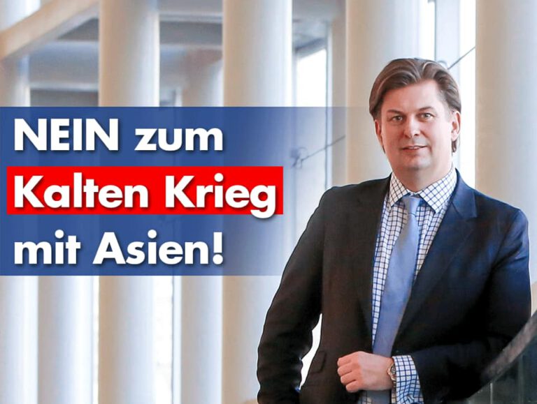 Dr. Maximilian Krah MdEP (AfD): Nein zu einem Kalten Krieg mit Asien