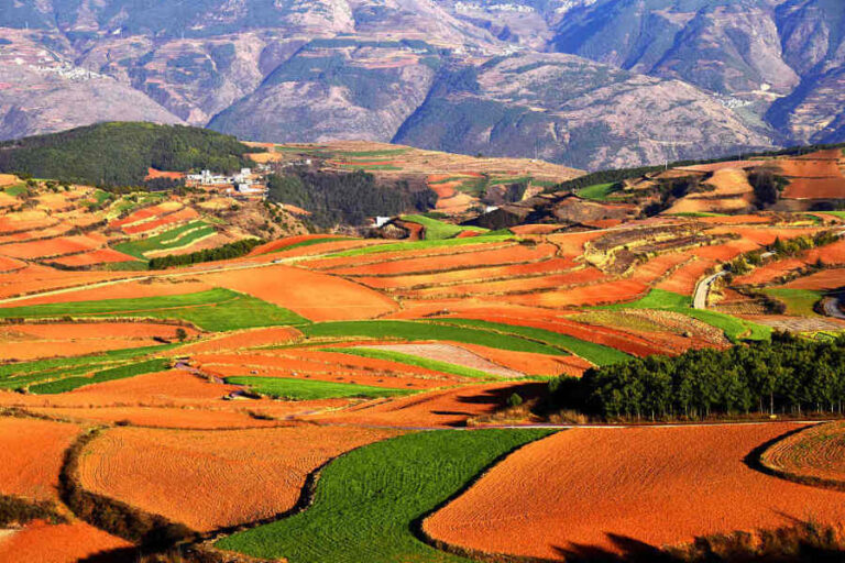 Schöne Terrassen in Yunnan