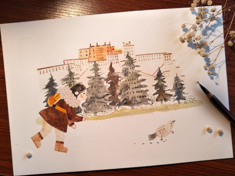 Freiwilliger Lehrer beflügelt den Kunsttraum tibetischer Kinder