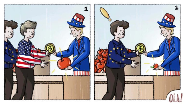 USA treffen europäische Verbündete „hart“