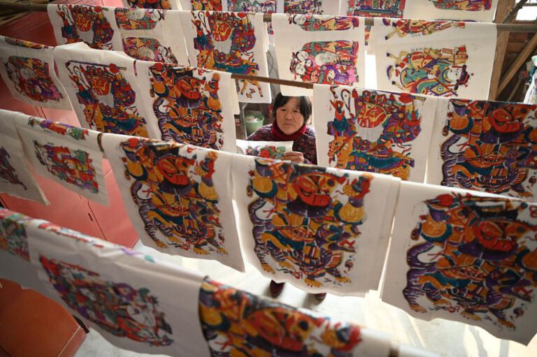 Jahresbilder von Holzbrettdruckerei