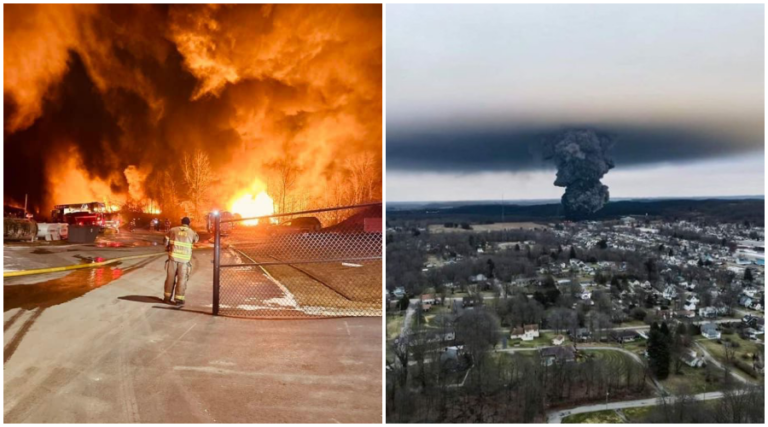 What is the impact of the U.S. toxic chemical train derailment?