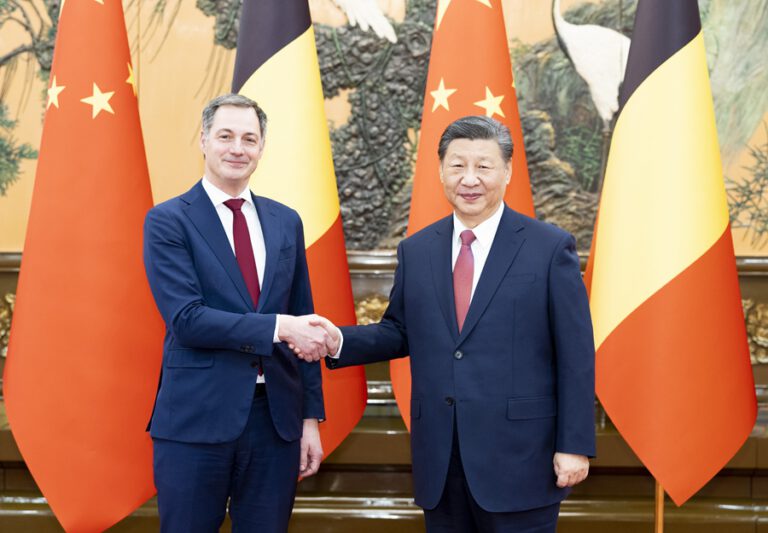 Xi Jinping trifft Alexander De Croo