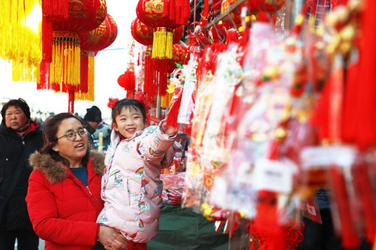 Neujahrsmärkte in China beliebt