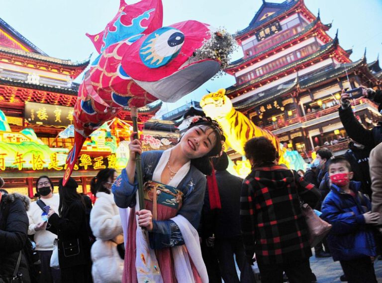 „Hanfu” beim Laternenfest